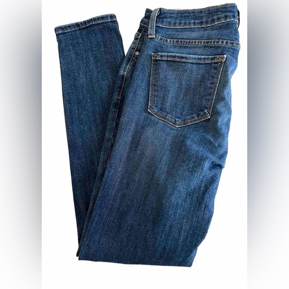 BUCKLE JUST BLACK Cropped Medium Blue Wash Denim Skinny Jeans Size 27 30x28 - Picture 5 of 7